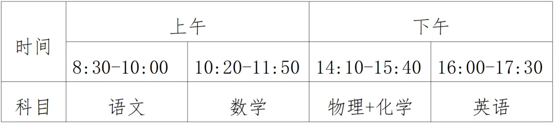 2023年福建泉州自主招生综合类汇总（市直）