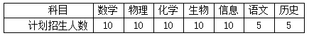 南京市第二十九中学2024年学科特长生招生简章