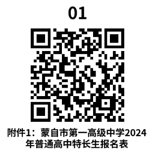 蒙自市第一高级中学 2024年科技类特长生招生方案