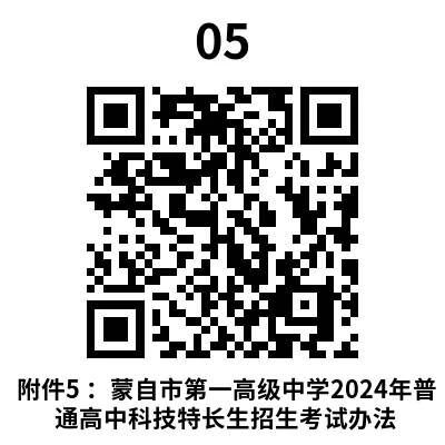 蒙自市第一高级中学 2024年科技类特长生招生方案